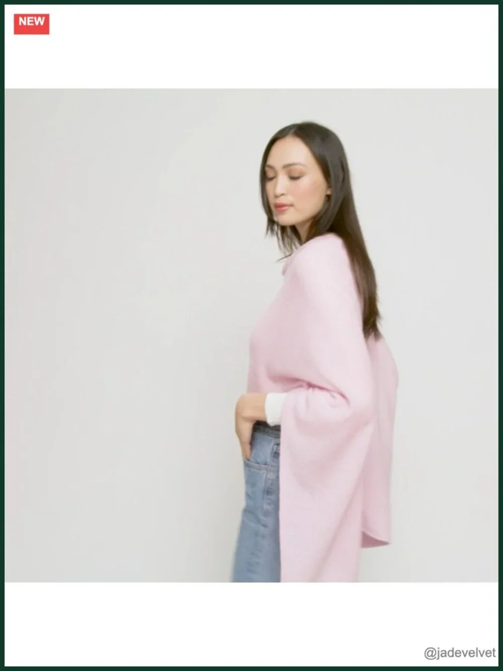 100% Cashmere Dress Topper - Wrap Poncho